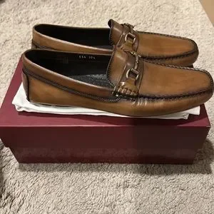 NEW To Boot New York Pascal Cognac Antique Driving Show 10.5 To Boot New York Mens Shoes Pascal Calf Leather Master Aero  main image 3